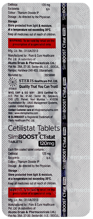 Slimboost Ctstat 120mg Tablet 10